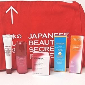 New Shiseido Japanese Beauty Secrets 6 Piece Travel Set